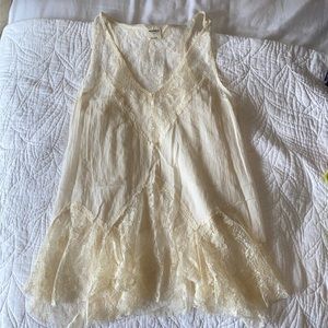Intimately free free people off white lace tank
